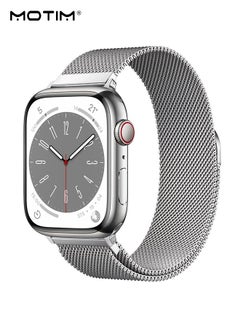 Stainless Steel Milanese Loop Apple Watch Band 42mm/44mm/45mm/49mm, iWatch Magnetic Metal Stainless Steel Replacement Band Wristband for iwatch Series Ultra SE Series 10/9/8/7/6/5/4/3/2/1