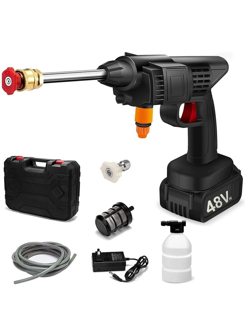 Rexmon Rexmon Washer Wireless High Pressure Washer Water Spray Gun for Car Wash Bike Washing Cleaning 48V Rechargeable Electric High Pressure Water Gun with Adjustable Nozzle and 5M Hose Pipe RM1 Washer  - Image 1