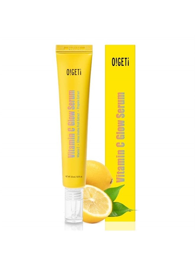 O!GETi Vitamin C Serum | Facial Serum, Vitamin C & Tangerine Extract & Propolis Extract for Healthier Looking Skin, Korean Skin Care, Paraben-free, 1.01 Fl.Oz (30ml) - Image 1