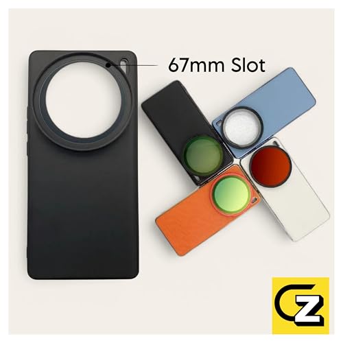 GetZget® Phone Case Compatible with Vivo X100 with Lens Cap Cover Support 67mm ND Filter Lens Accessories (Black) - Image 2