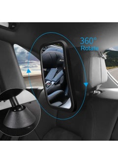 Hihonor Car Baby Safety Rearview Mirror Inside Rearview Mirror Car Baby Rotation Child 360°  Rearview Monitor  - Image 2