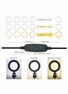 Excefore USB LED Ring Light for Laptop, Computer Monitor, Desk, Wall, and Mirror with Suction Cup  - Image 3