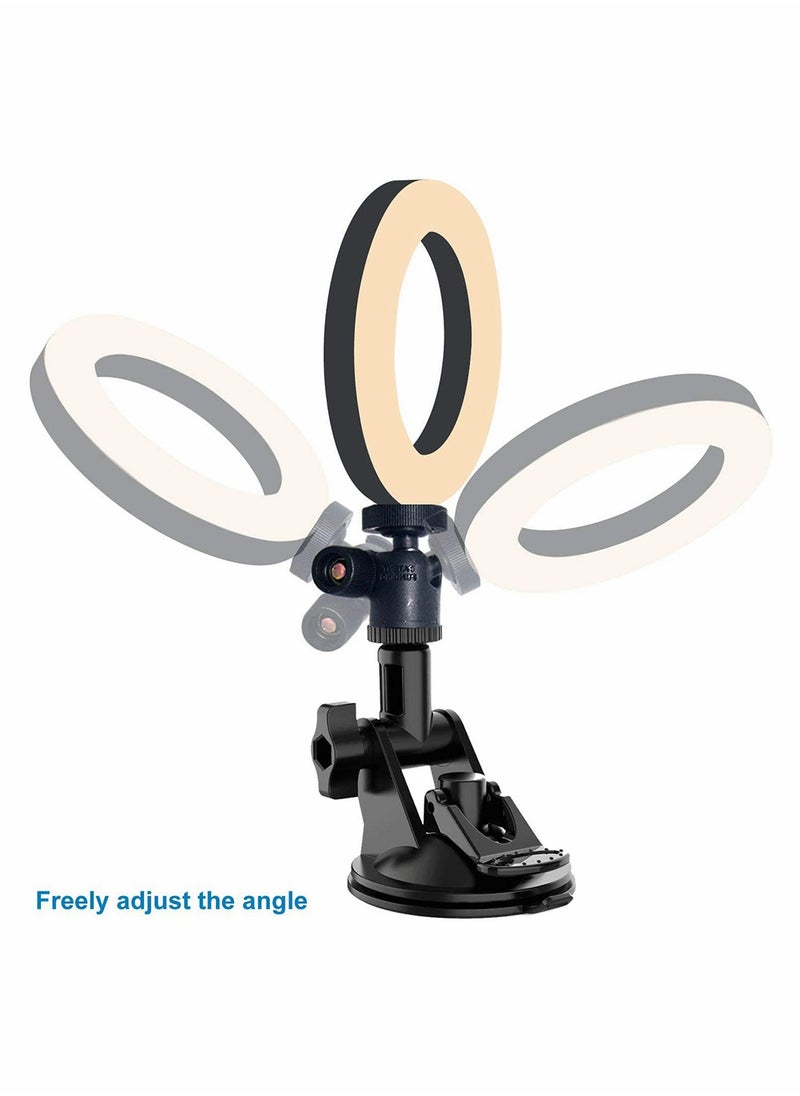 Excefore - USB LED Ring Light for Laptop, Computer Monitor, Desk, Wall, and Mirror with Suction Cup - Image 1