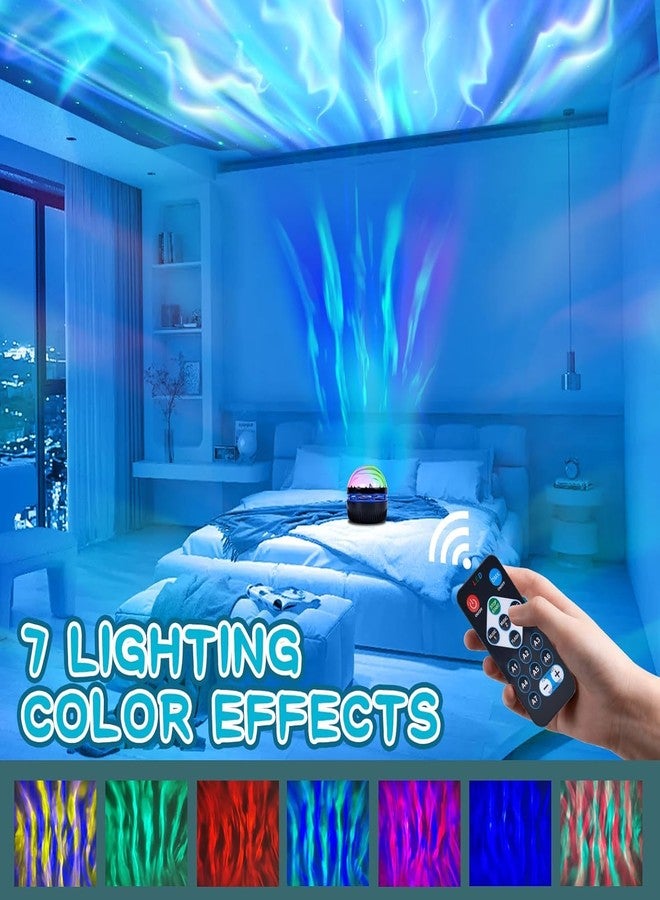 QUILBOOL Northern Lights Waves LED Projector Light, Sky Projector Galaxy Night Light for Bedroom, Home, Hotel, Birthday Party, Festival, DJ Night - Image 2