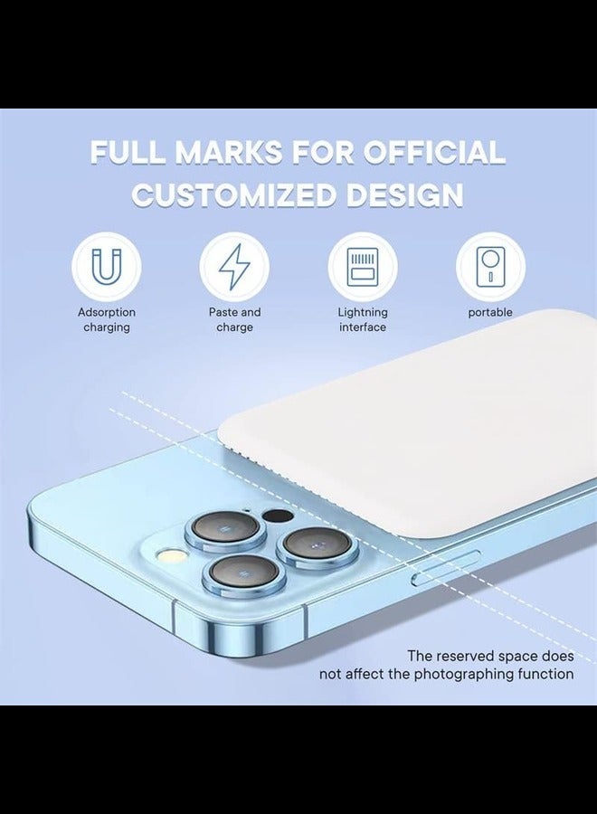 Raxoom Mag-Safe Battery Pack, Magnetic Wireless Power Bank 10000mAh, Fast Portable Charging Light-ning Compatible with Mag-Safe (for iPhone 12,13,14,15) - Image 2