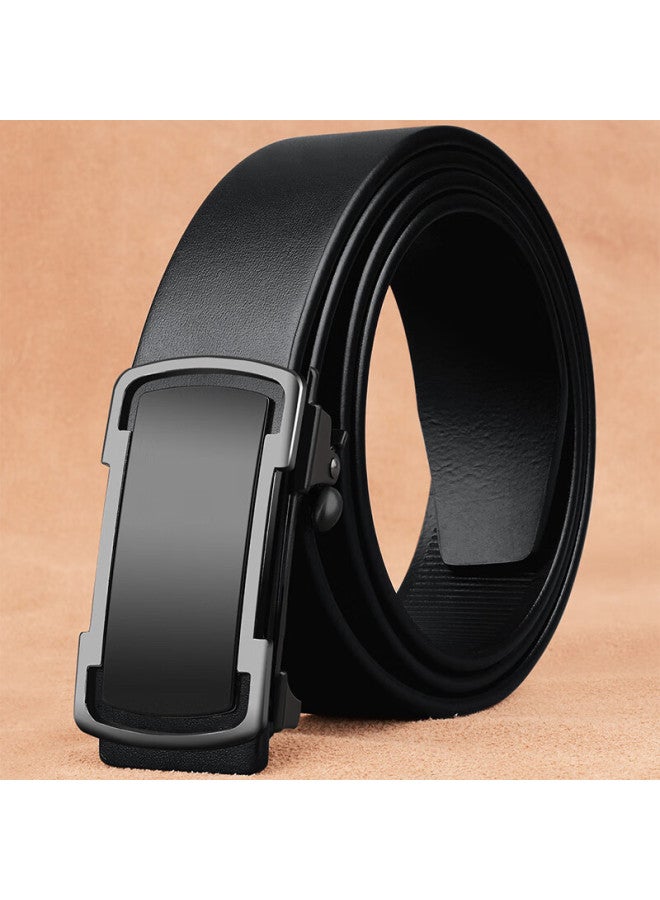 Viney Men's Belt, Leather Belt, Automatic Buckle, Inner Buckle, Trouser Belt, Birthday Gift, Valentine's Day Gift, Qixi Festival Gift, Gift For Boyfriend - Image 1