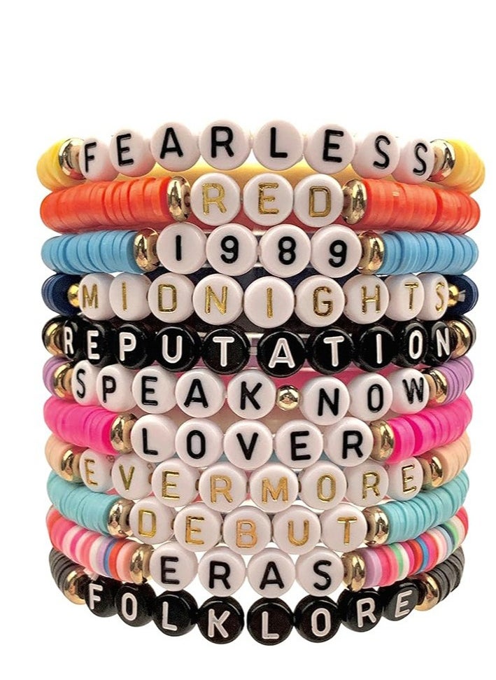 Taylor Swift 11 Pieces Taylor Swift Eras Tour Friendship Bracelets Set 