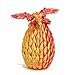 Flavery 3D Printed Flying Dragon in Egg Red Mix Gold Surprise Egg with Flexible Winged Dragon Inside Mystery Beautiful Fidget Toy Birthday Gift Desk Figure Decor - Image 3