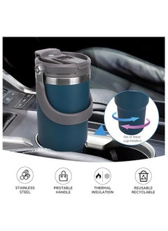 TYESO Insulated Bottle With For Water, Iced Tea Or Coffee, Juice And Smoothie 30 Oz.  - Image 2