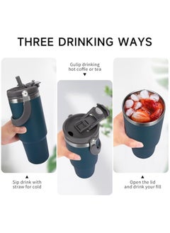 TYESO Insulated Bottle With For Water, Iced Tea Or Coffee, Juice And Smoothie 30 Oz.  - Image 3