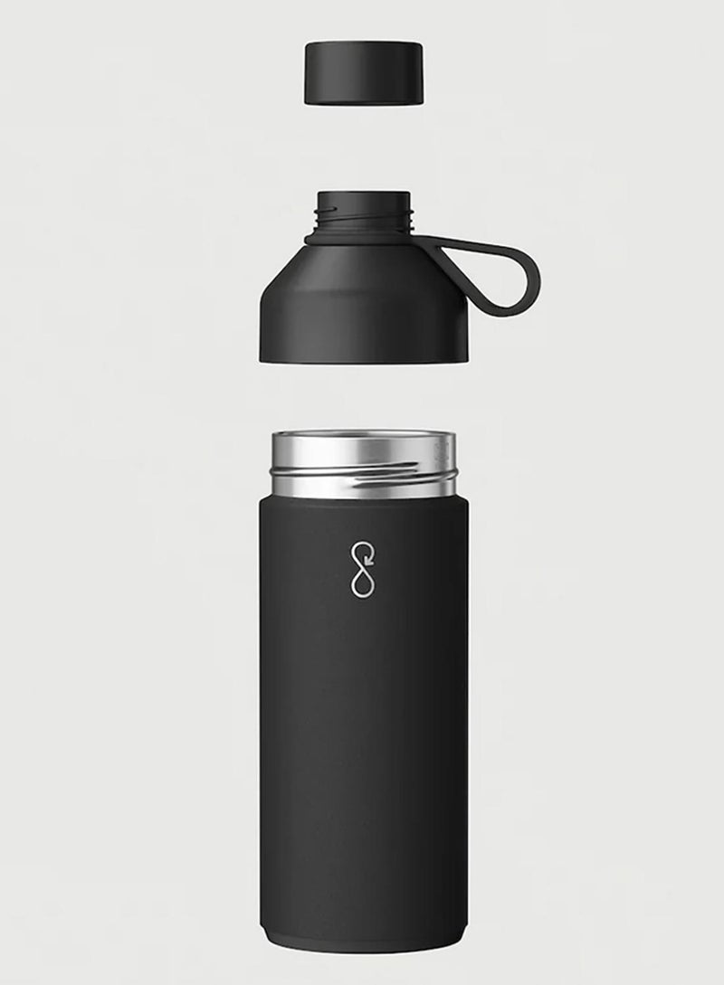 Ocean Bottle Eco-Friendly Stainless Steel Reusable Water Bottle Leakproof BPA Free Dishwasher Safe Double Wall Vacuum Insulated Thermos Flask - Obsidian Black - 34 oz - Image 4