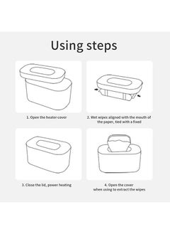 Beauenty Baby Wipe Warmer Baby Wet Wipes Dispenser with 24h Constant Temperature Large Capacity  Energy Saving  Heating All Day and  Wet Wipes Heater for Baby Adults (White)  - Image 4