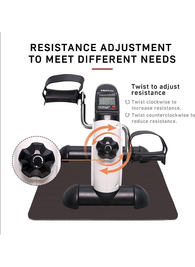 PROIRON Pedal Exerciser with Digital Display, Mini Exercise Bike Pedal Sit Down, Desk Cycle Leg Arm Foot, Small Equipment for Home, Office, Elderly, Rehabilitation - Image 5