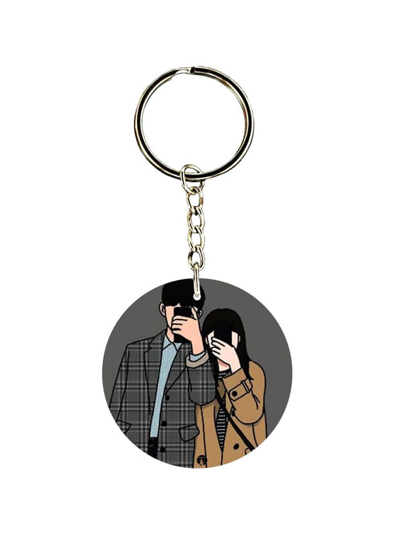 RKN Couple Printed Keychain