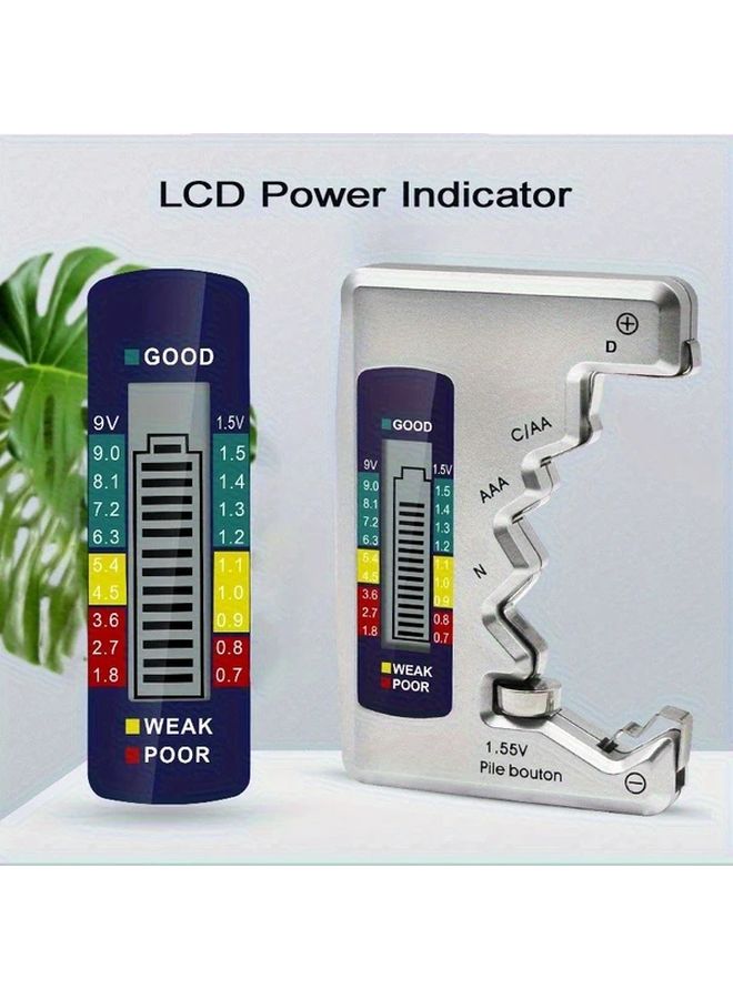 BT 158 Digital Battery Tester Silvery Efficient Easy to Use Accurate Performance Checker - Image 2