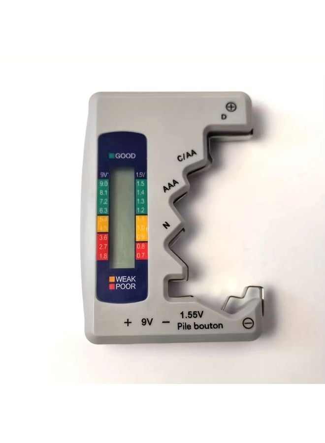BT 158 Digital Battery Tester Silvery Efficient Easy to Use Accurate Performance Checker - Image 1
