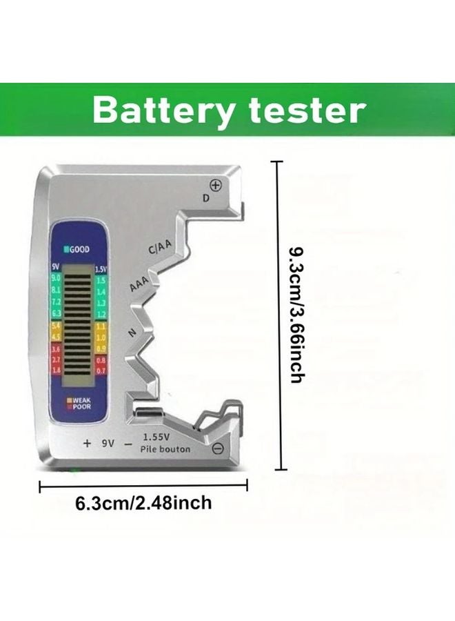 BT 158 Digital Battery Tester Silvery Efficient Easy to Use Accurate Performance Checker - Image 4
