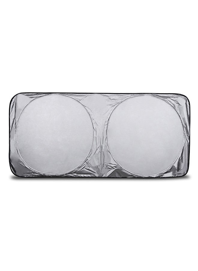 غطاء واق من الشمس و الرياح لزجاج السيارة الأمامي للسيارات والشاحناتSUV Van Auto ، مقاس 150x70 سم غطاء شاشة حاجب عاكس للسيارة - Image 1