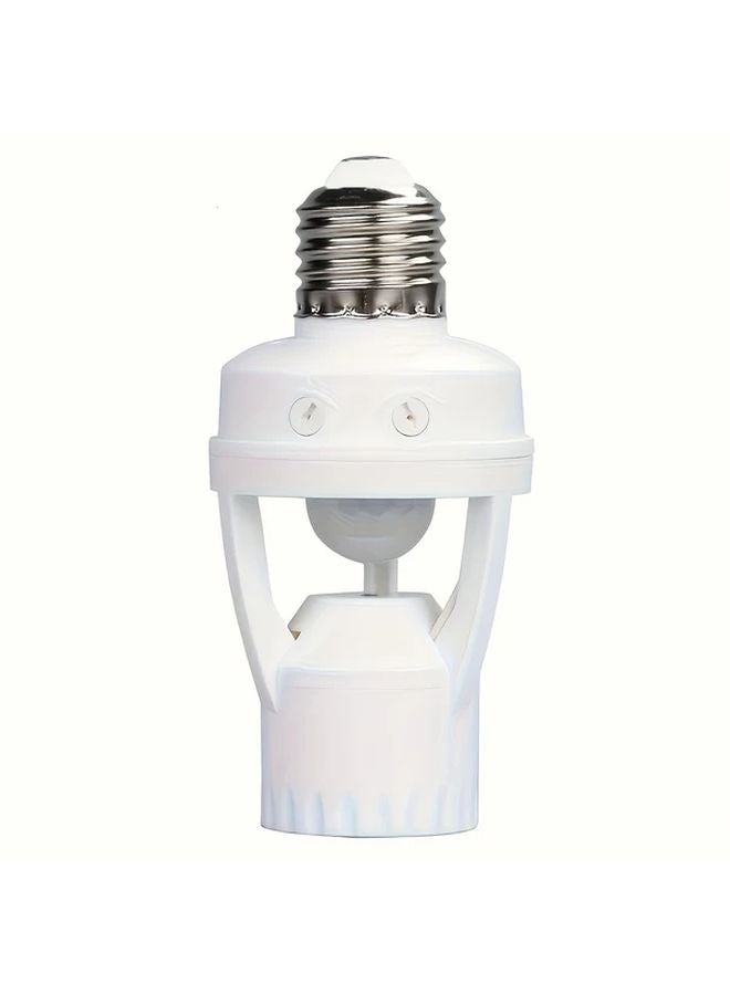 1pc E27 Socket Converter With PIR Motion Sensor LED Lamp Base Intelligent Switch Holder - Image 3