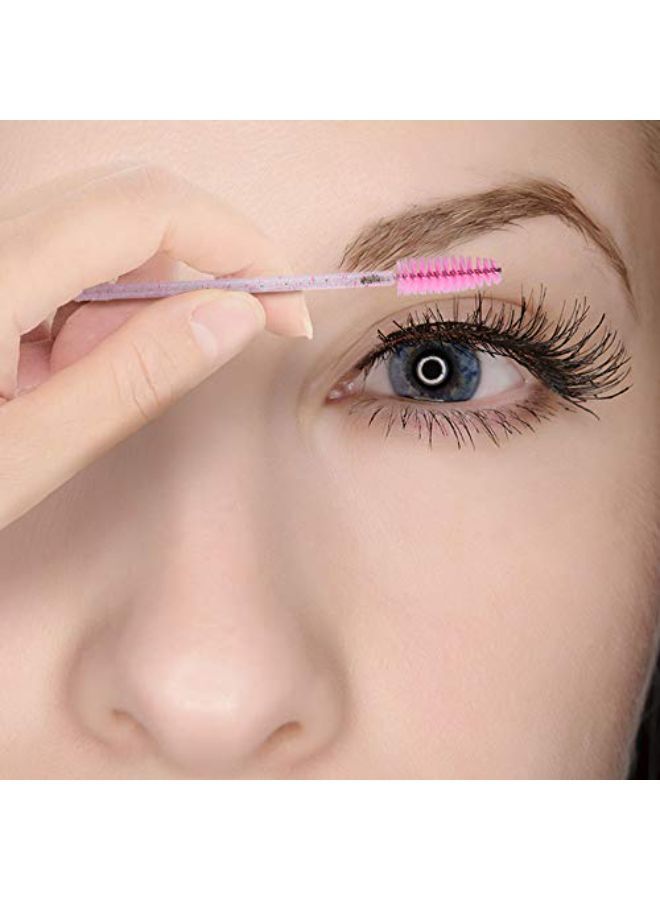 g2plus Crystal Eyelash Mascara Brushes Wands Applicator Makeup Kits (Pink) - Image 5