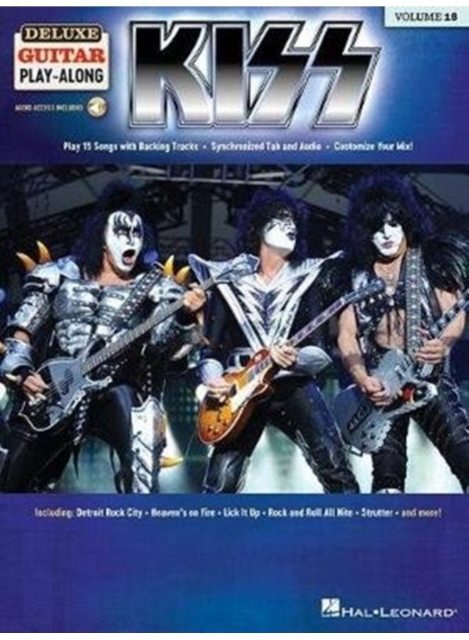 KISS DELUXE GUITAR PLAYALONG VOLUME 18 - Paperback