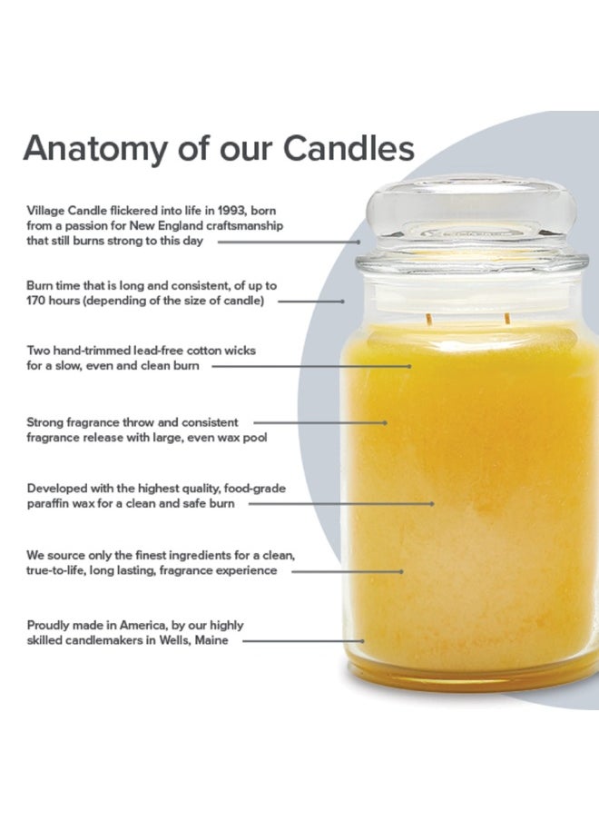 Village Candle 1 Piece 26 Ounce 1219 Grammes Premium Candle Jar Tree  - Image 2