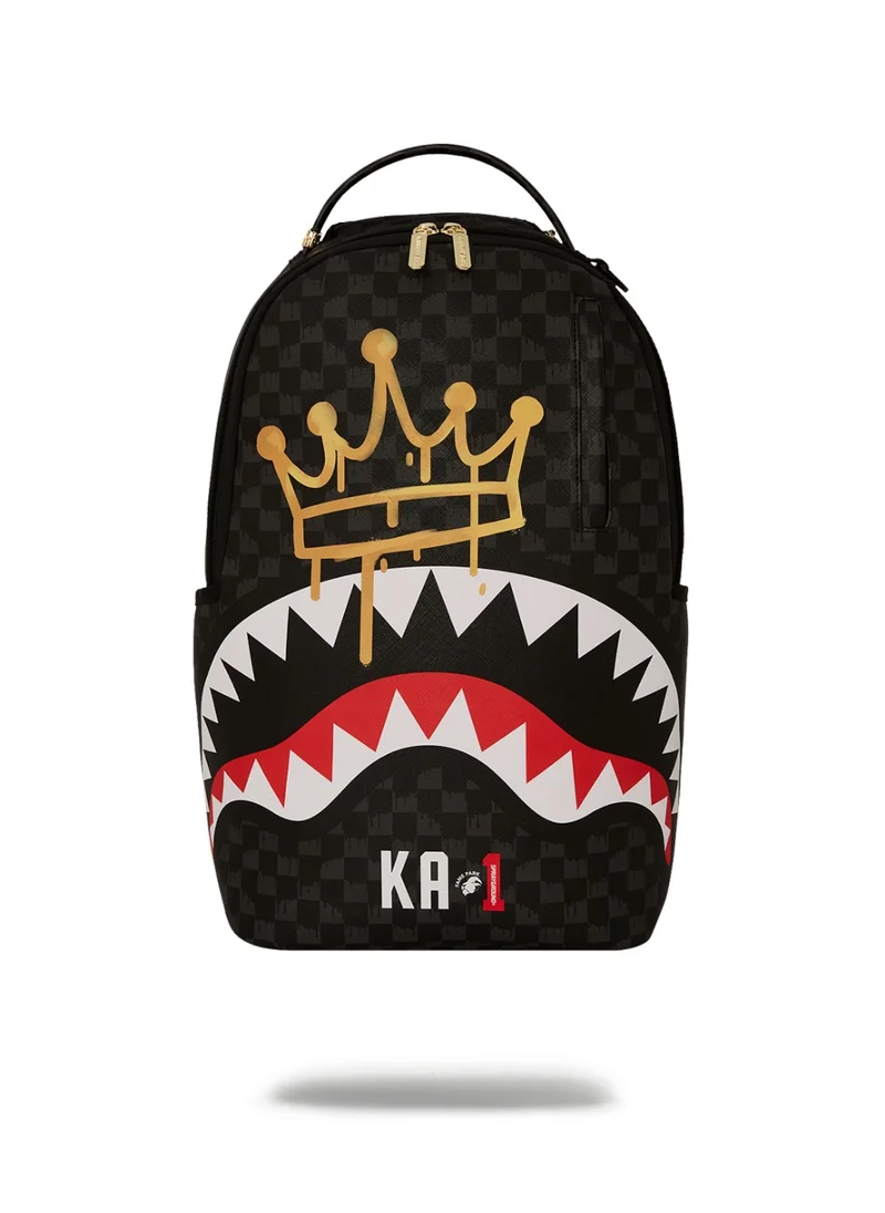 SPRAYGROUND CROWN DRIP CHECK x KA1 DLXSV BACKPACK BLACK