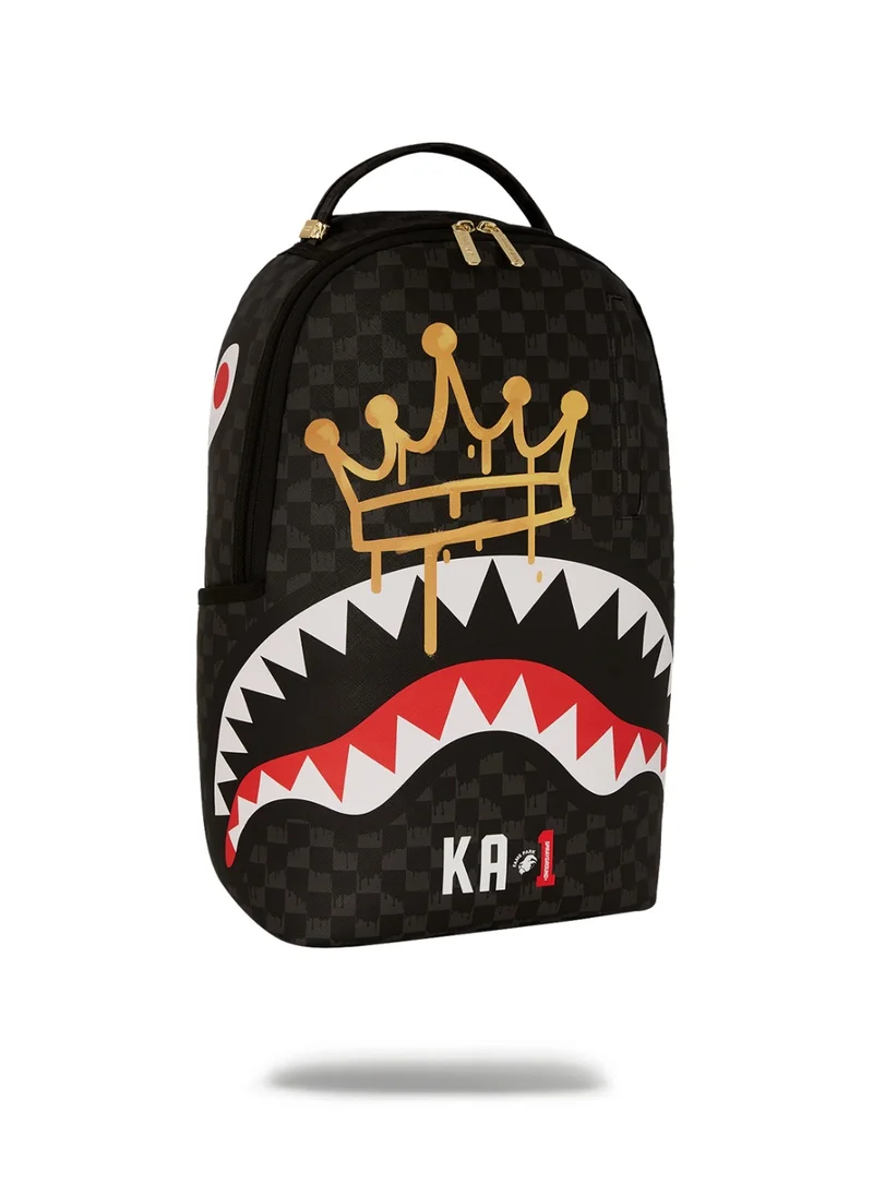 SPRAYGROUND CROWN DRIP CHECK x KA1 DLXSV BACKPACK BLACK