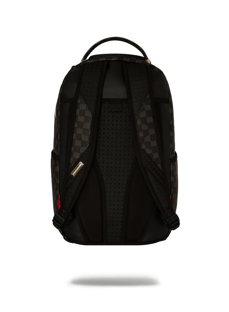 SPRAYGROUND CROWN DRIP CHECK x KA1 DLXSV BACKPACK BLACK  - Image 4