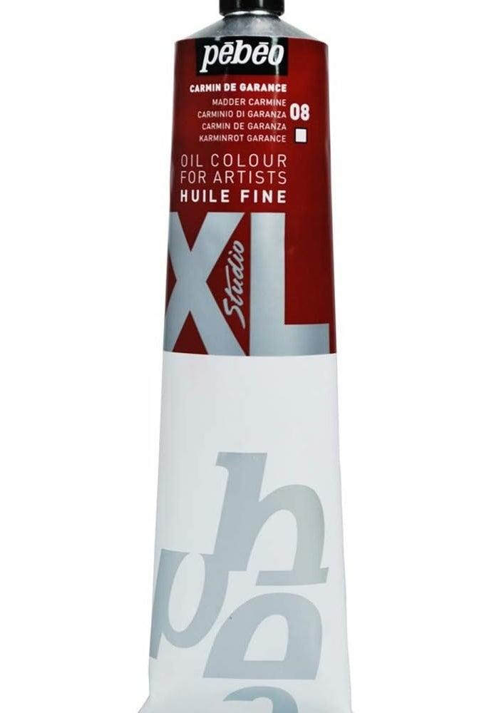 Pebeo Fine Oil XL 200 ML - Carmine Madder Oil Paint for Artists - Image 1