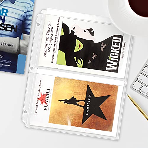 STORE SMART StoreSMART Program & Playbill Binder Page - 2 Pockets per Page - 25-Pack - MC50-PG-25 - Image 2