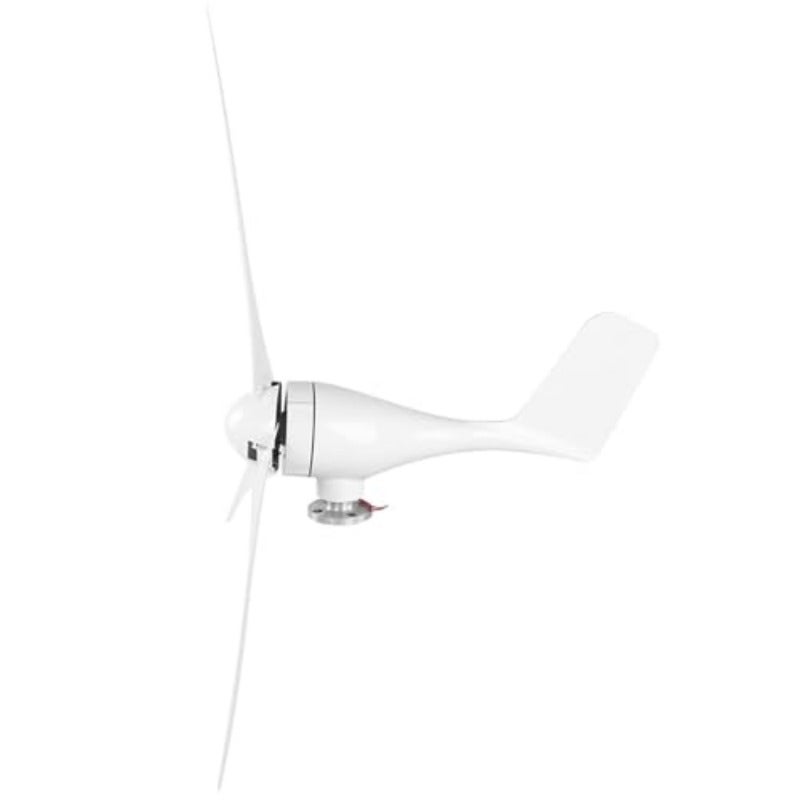 Durable 1200W Small Wind Generator with 3 Blades for Environmental Charging on Boats and Terraces White - Image 2