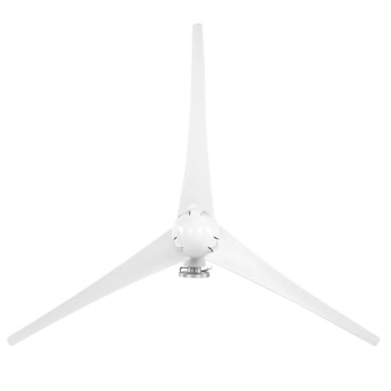 Durable 1200W Small Wind Generator with 3 Blades for Environmental Charging on Boats and Terraces White - Image 4