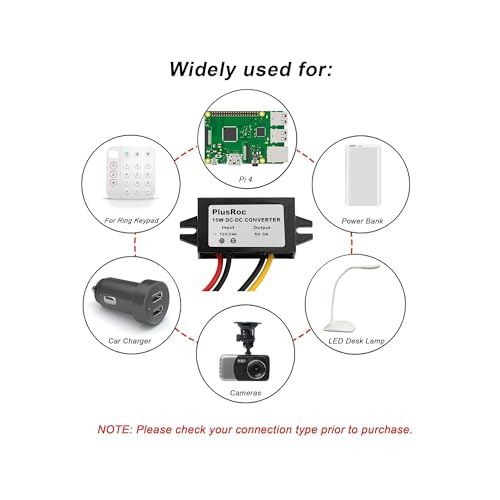 PlusRoc Waterproof 12V/24V to 5V Converter DC-DC Step Down Module Power Adapter (USB Connector) - Image 5