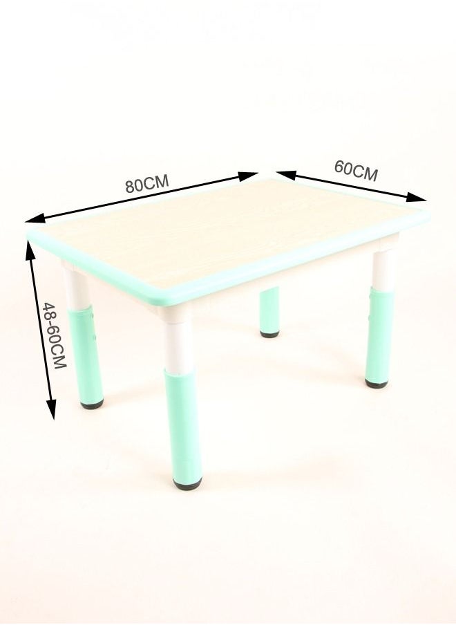 XIANGYU - Kids Furniture Rectangular Shape Study Table Height Adjustable For Daycare - Image 1