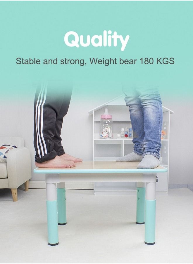 XIANGYU Kids Furniture Rectangular Shape Study Table Height Adjustable For Daycare  - Image 2