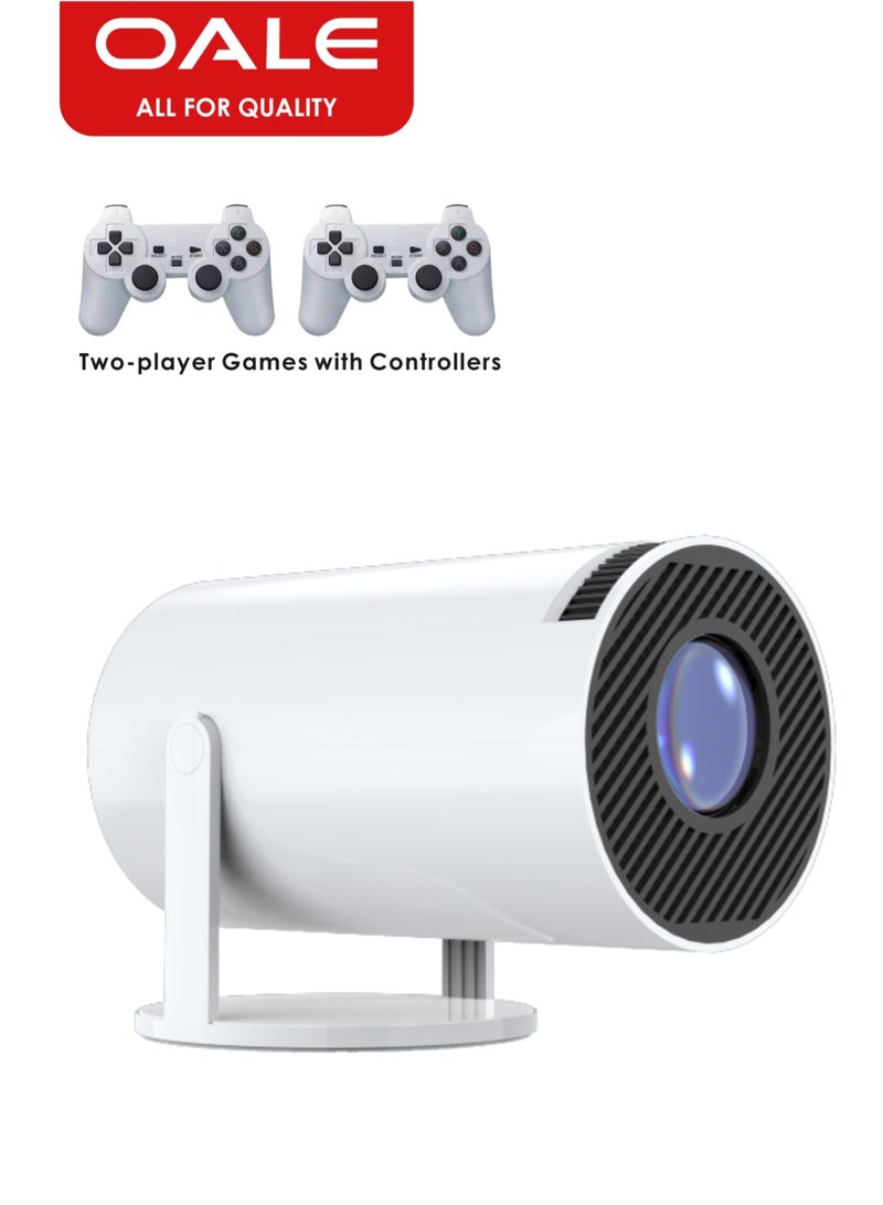 OALE iMax 5 LED Smart Projector, Android 13.0, HD 720P, Supports 4K Playback, WiFi 6 & Bluetooth 5.0, Screen Casting | White - Image 1