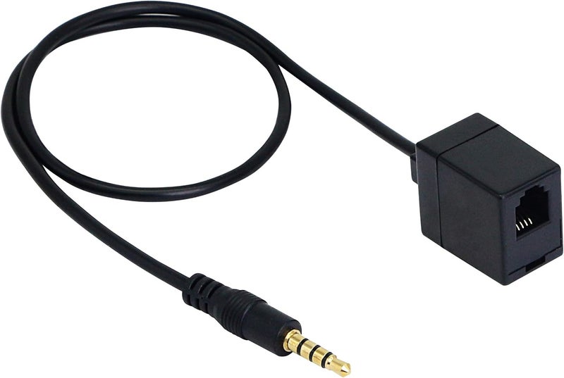 SinLoon RJ9 to 35mm Telephone Adapter  Convert Headset to Smartphones - Image 1