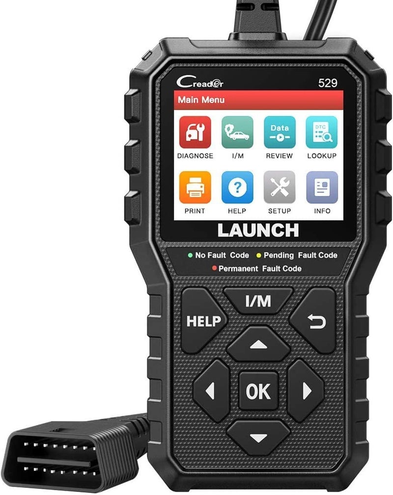 Launch LAUNCH OBD2 Scanner CR529 Code Reader with Full OBD2 Function, One-Click I/M Readiness Turn Off Check Engine Light CAN Scan Tool, Automotive Car Diagnostic Tool, Lifetime Free Update - Image 1