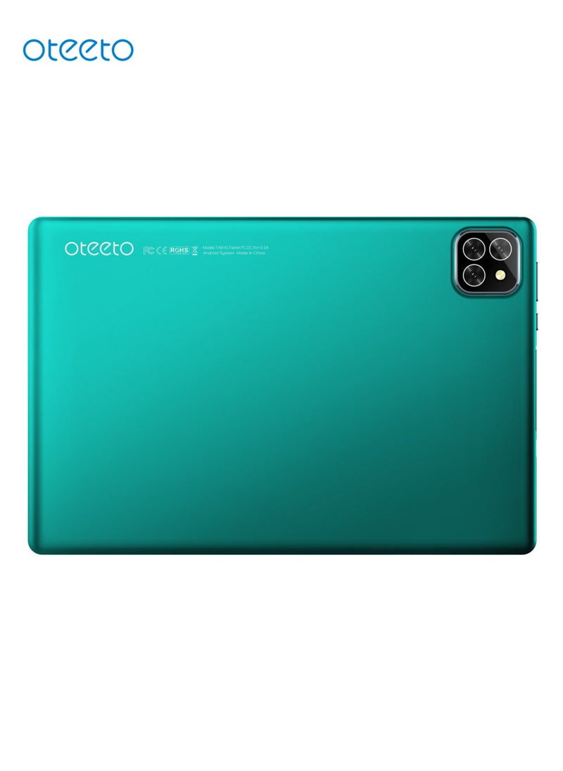 Oteeto - TAB 10 Tablet/8GB RAM + 256 GB ROM/Quad Core 2.0 GHz/5G Network/8000 mAh/8MP Front + 13 MP Rear Camera/Android 13/10.1 Inches IPS LCD/Includes Flip Cover Case,Keyboard,Touch Pen,Tempered Glass,OTG - Image 1