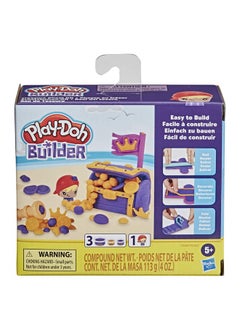 Builder Treasure Chest Toy Building Kit For Kids 5 Years And Up With 3 Non Toxic Cans Easy To Build Diy Craft Set