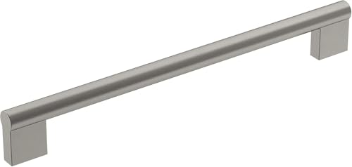 Amerock | Cabinet Pull | Satin Nickel | 8-13/16 inch (224 mm) Center-to-Center | Versa | 1 Pack | Drawer Pull | Cabinet Handle | Cabinet Hardware - Image 1
