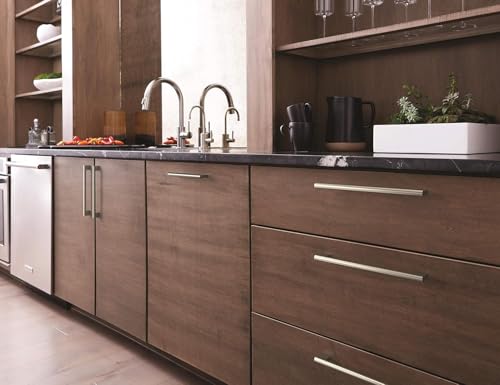 Amerock | Cabinet Pull | Satin Nickel | 8-13/16 inch (224 mm) Center-to-Center | Versa | 1 Pack | Drawer Pull | Cabinet Handle | Cabinet Hardware - Image 2