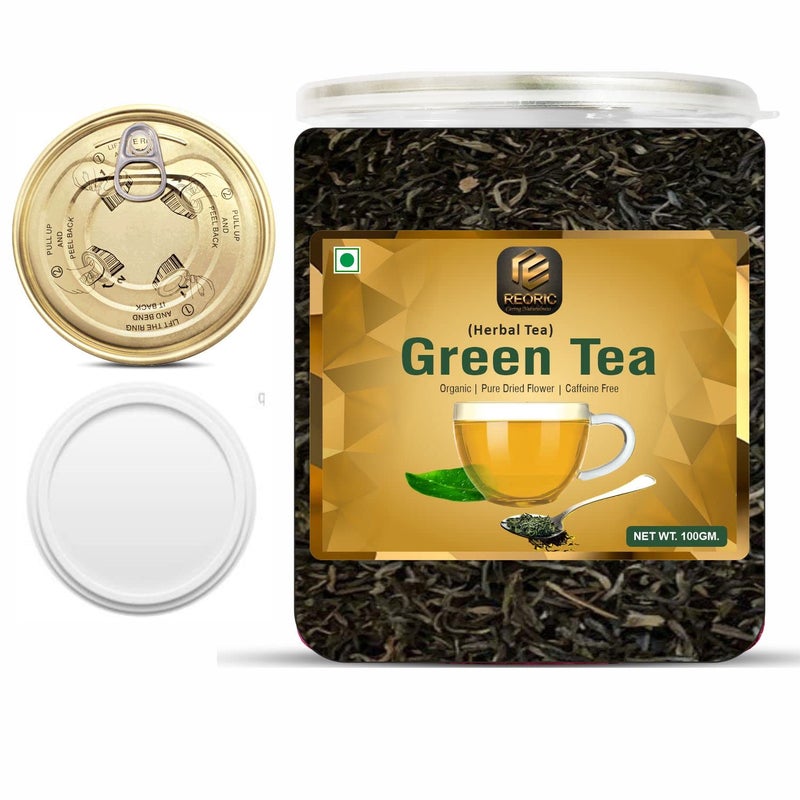 REORIC Combo Pack of Organic Masala Green Tea - 100g and Green Tea - 100g | Blended with Green Tea & Ayurvedic Herbs | Herbal Green Tea Leaves| Boost immunity - Image 5