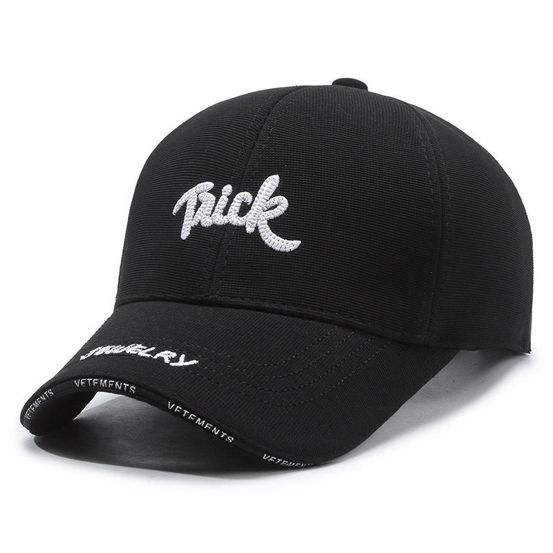 Unisex Spring Cap Embroidered Letter Soft Top Couple Sunshade Hat - Image 1