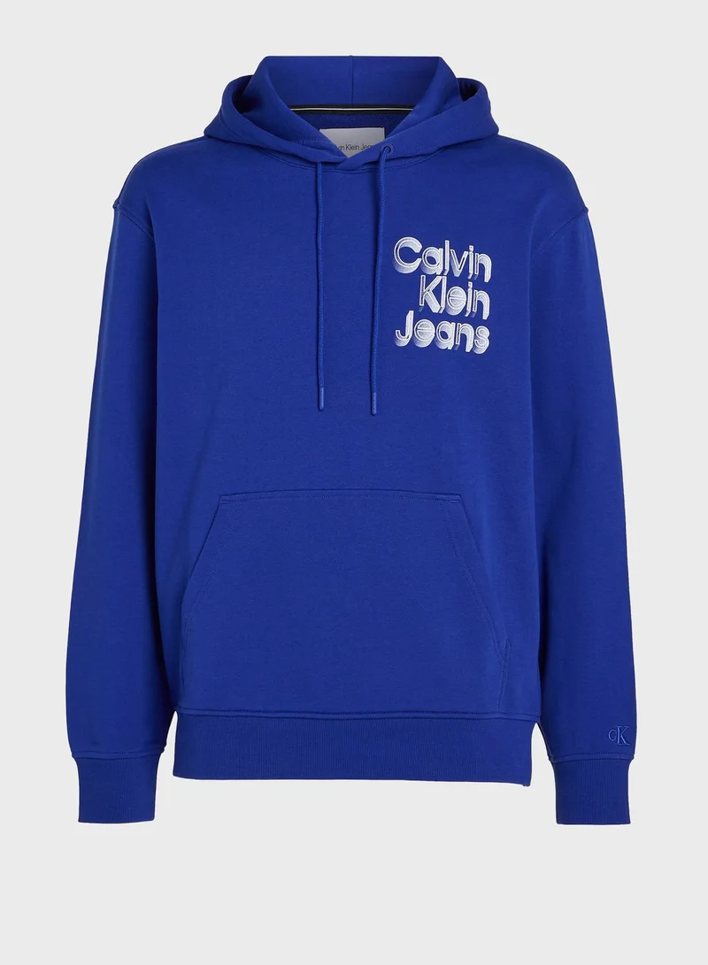 Calvin Klein Jeans Stacked Euphoric Logo Hoodie