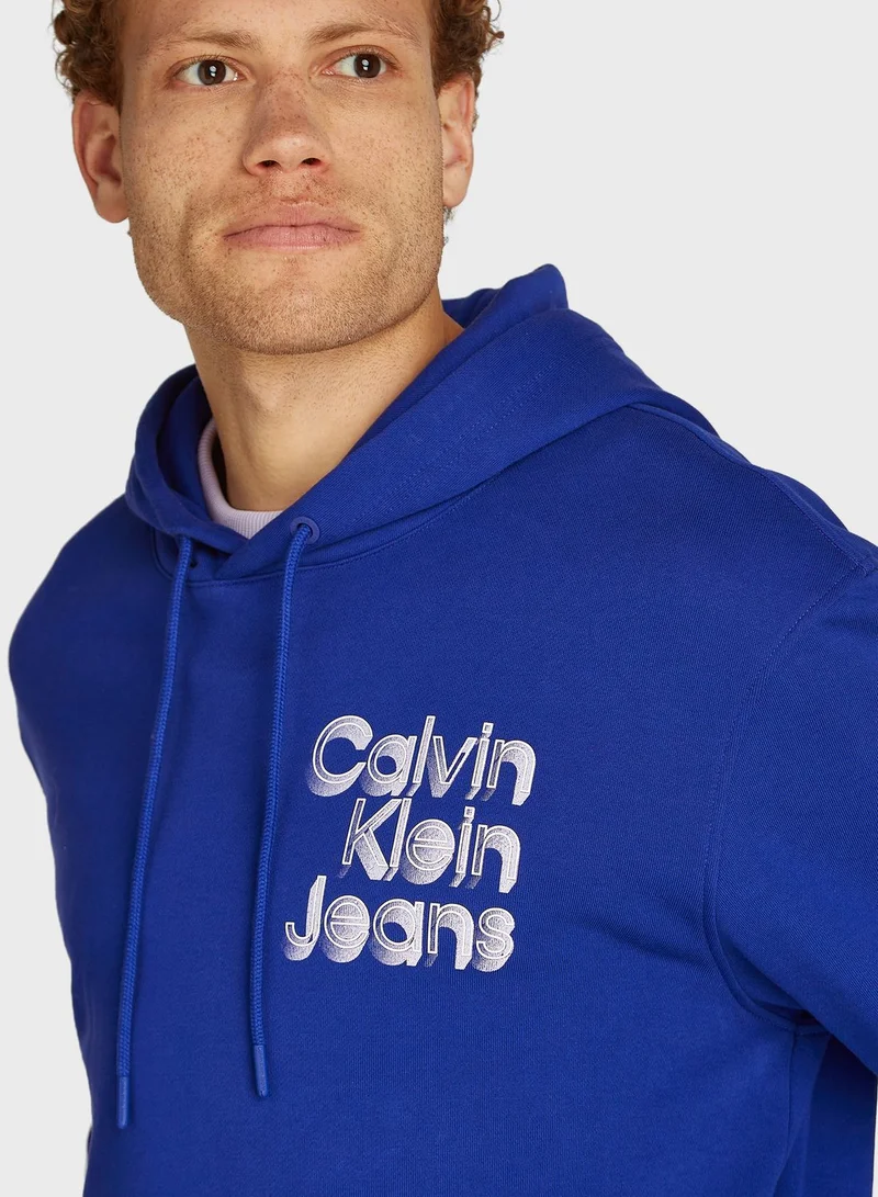 Calvin Klein Jeans Stacked Euphoric Logo Hoodie