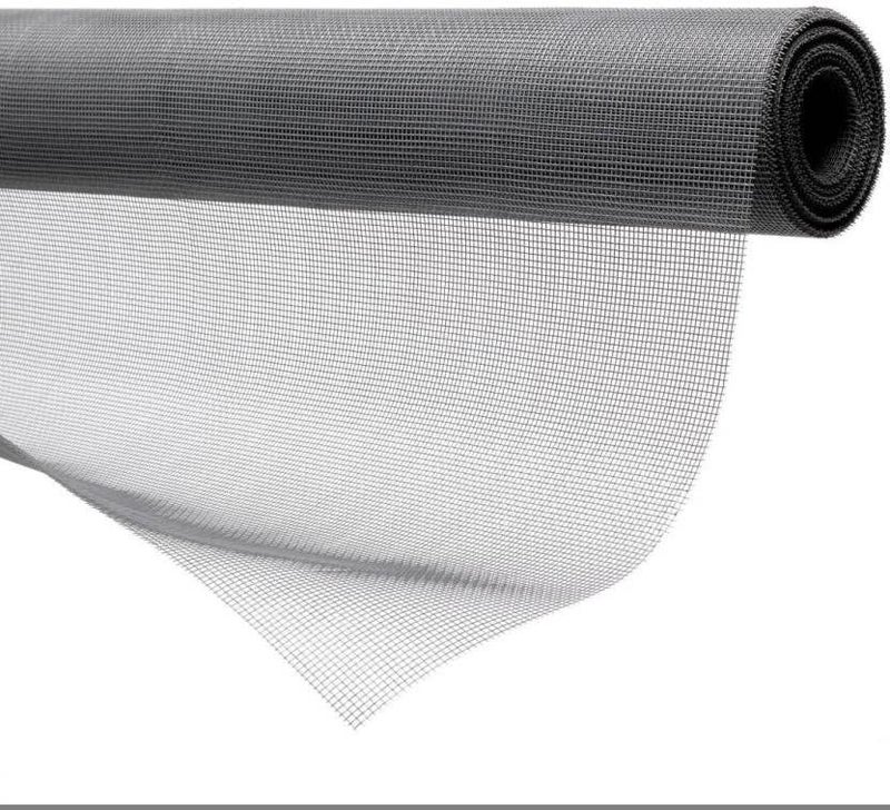 SAI PRASEEDA Mosquito Net for Windows_200 GSM_Fiber Glass Mesh Full Bundle/Full Roll_5 Feet Height X 100 Feet Length_150 Cm X 3000 Cm_60 Inches X 1200 Inches_ Grey Color SPE157 - Image 1