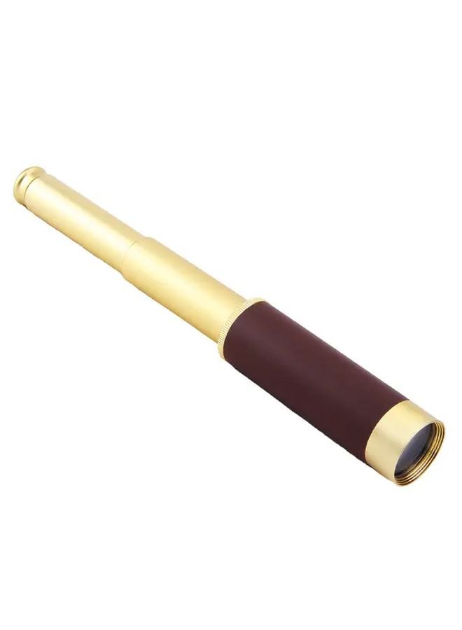 2PCS Portable Retro Folding Monocular Telescope with Soft Case for Travel Hiking Hunting - Image 3