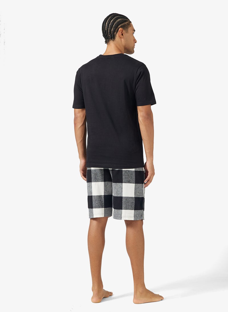 سفنتي فايف طقم بيجامة تي شيرت وشورت - Image 2